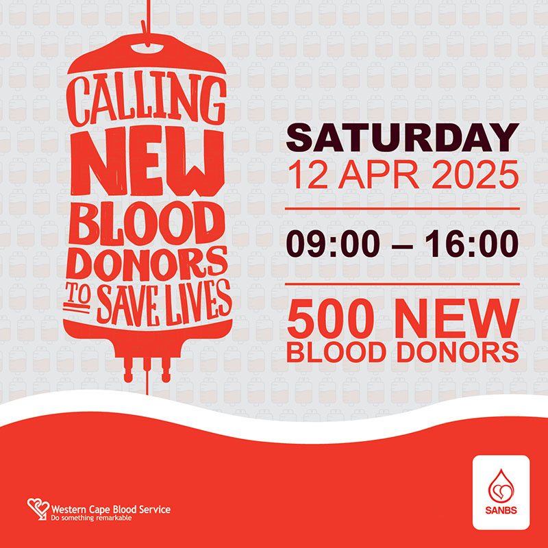 SANBS and the WCBS Unite in a Call to Action for New Blood Donors